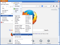 Open JSON Inspector on Firefox from app menu